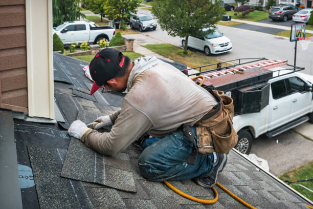 Professional Gutter Installation technician working in Cordova, MD